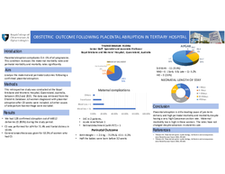 Preview of Obstetric outcome following Placental Abruption in a Tertiary Hospital