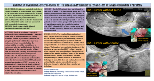 Preview of Locked-vs Unlocked-layer closure of the Caesarean incision in prevention of gynaecological symptoms