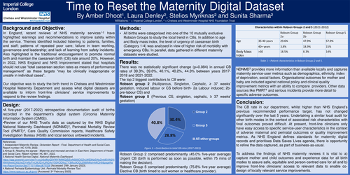 Preview of Time to Reset the NHS Maternity Digital Dataset