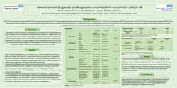 Thumbnail for Adnexal torsion-Diagnostic challenges and outcomes from two tertiary units in UK.