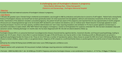 Thumbnail for A challenging case of Huntington’s disease in pregnancy and outcome