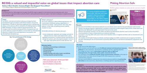Preview of RCOG: an impactful voice for global abortion advocacy