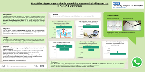 Preview of Using WhatsApp to support simulation training in gynaecological laparoscopy