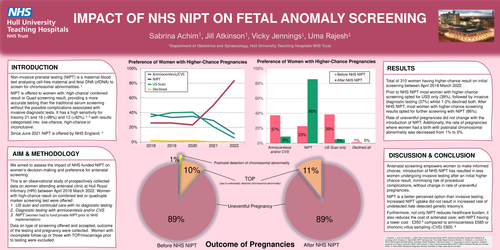 Preview of Impact of NIPT on Fetal Anomaly Screening Since Introduction into the NHS