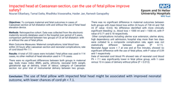 Thumbnail for Impacted head at Caesarean-section, can the use of fetal pillow improve safety?