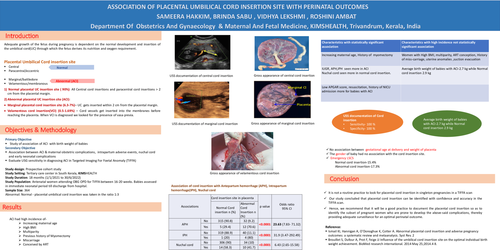 Preview of ASSOCIATION OF PLACENTAL UMBILICAL CORD INSERTION SITE AND PERINATAL OUTCOMES