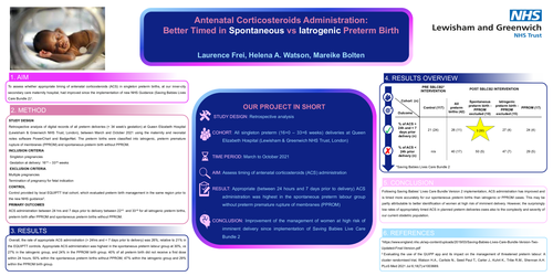 Preview of Antenatal corticosteroids administration: better timed in spontaneous vs iatrogenic preterm birth