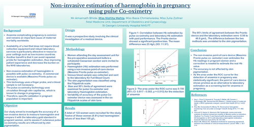 Preview of Non-invasive estimation of haemoglobin in pregnancy using pulse Co-oximetry