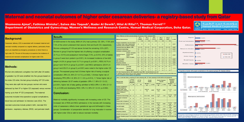 Preview of Perinatal outcomes of higher order cesarean deliveries- a cross-sectional review from Qatar