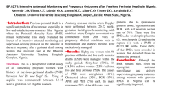Thumbnail for Intensive Antenatal Monitoring and Pregnancy Outcomes after Previous Perinatal Deaths in Nigeria