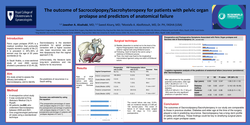 Preview of Outcome of Sacrocolpopxy for pelvic organ prolapse and predictors of anatomical failure