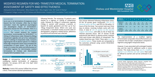 Preview of Modified regimen for mid-trimester medical termination: assessment of safety and effectiveness