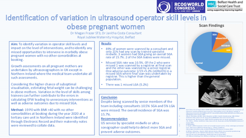 Preview of Identification of variation in ultrasound operator skill levels in obese pregnant women