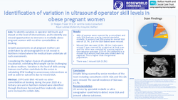 Thumbnail for Identification of variation in ultrasound operator skill levels in obese pregnant women