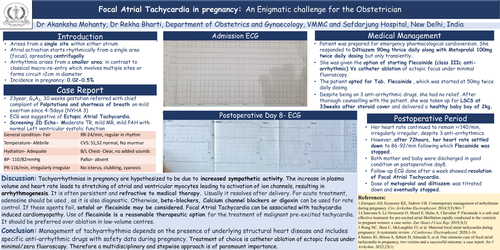 Preview of Focal Atrial Tachycardia in pregnancy - An Enigmatic challenge for the Obstetrician