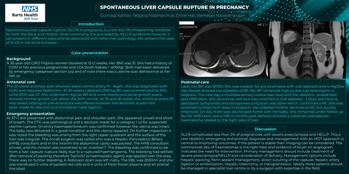 Preview of Spontaneous Liver Capsule Rupture in Pregnancy