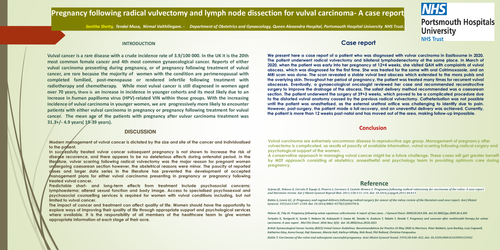 Preview of Pregnancy and cesarean following radical vulvectomy for vulval carcinoma- A case report.