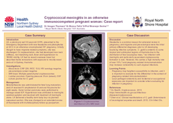 Thumbnail for Cryptococcal meningitis in an otherwise immunocompetent pregnant woman
