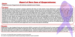 Thumbnail for Report of a Rare Case of Dysgerminoma: