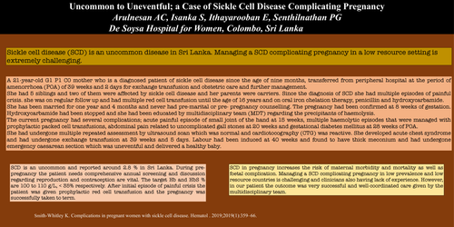Preview of Uncommon to uneventful; A case of sickle cell disease complicating pregnancy.