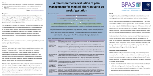 Preview of A mixed-methods evaluation of pain management for medical abortion <10 weeks’ gestation