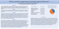 Thumbnail for What is patients' experience of assisted vaginal deliveries?