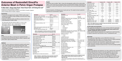 Thumbnail for Outcomes of Restorelle® DirectFix Anterior Mesh in Pelvic Organ Prolapse