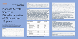 Thumbnail for Placenta Accreta Spectrum Disorder; a review of 77 cases over 18 years