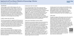 Thumbnail for Using Social Prescribing in Obstetrics and Gynaecology to Improve the Climate
