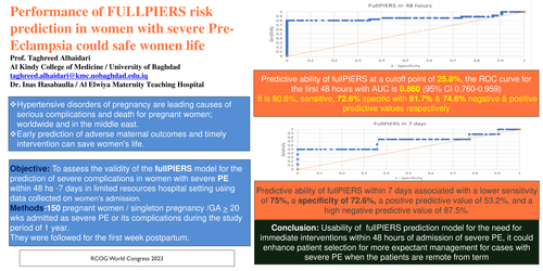 Preview of Performance of fullPIERS risk prediction Model in severe Pre-Eclampsia in Middle-income countries