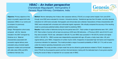 Preview of VBAC – An Indian perspective