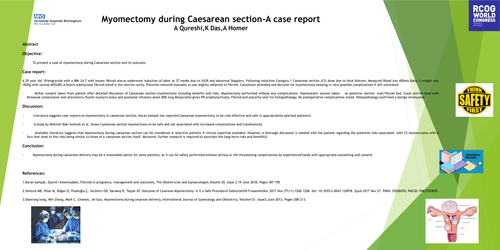Preview of Myomectomy during Caesarean section-A case report