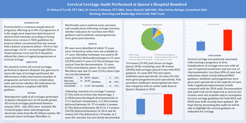 Preview of Cervical Cerclage Audit Performed at Queen's Hospital Romford
