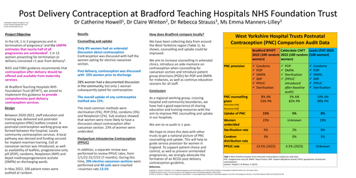 Preview of Post Delivery Contraception at Bradford Teaching Hospitals NHS Foundation Trust