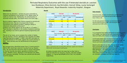 Thumbnail for Perinatal respiratory outcomes with the use of antenatal steroids for elective C-sections