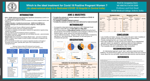 Preview of What is the ideal treatment for Covid19 positive pregnant women?