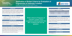 Thumbnail for British Criteria for Pregnancies of Unknown Location Applied to Urban American Population