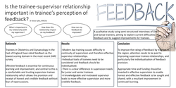 Thumbnail for Is the trainee-supervisor relationship important in trainee’s perception of feedback?