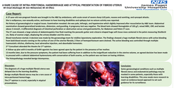 Thumbnail for A rare cause of intra-peritoneal haemorrhage and atypical presentation of fibroid uterus.
