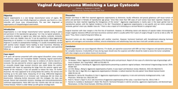 Thumbnail for Vaginal Angiomyxoma Mimicking a Large Cystocele