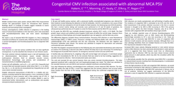 Thumbnail for Congenital CMV infection associated with abnormal MCA PSV