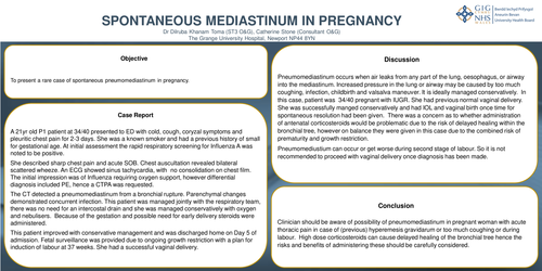 Preview of PNEUMOMEDISTINUM IN PREGNANCY