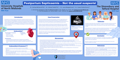 Preview of Postpartum Septicaemia – Not the usual suspects!