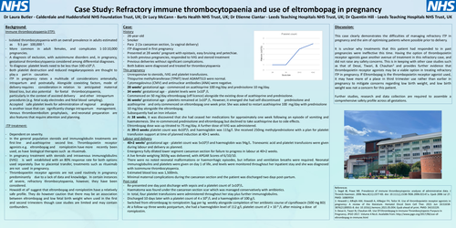 Preview of A case study: Refractory immune thrombocytopaenia and use of eltrombopag in pregnancy
