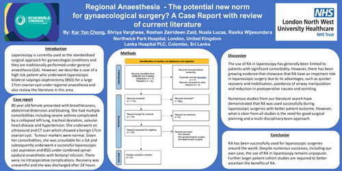Preview of Regional Anaesthesia – the potential new norm for gynaecological surgery?