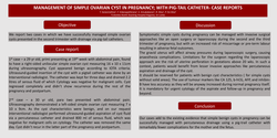Thumbnail for Management of simple ovarian cyst in pregnancy; with pig-tail catheter- case reports