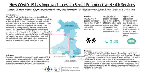 Preview of How Covid reduced inequities of sexual health in a rural health board.