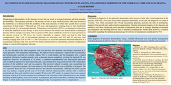 Thumbnail for SUCCESFULL OUTCOME FOLLOWING DIAGNOSIS OF SUCCENTURIATE PLACENTA,VELAMENTOUS CORD INSERTION,VASA PRAEVIA.