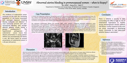 Preview of Abnormal uterine bleeding in young women – when to biopsy?