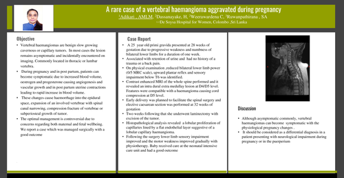Preview of A rare case of a vertebral haemangioma aggravated during pregnancy